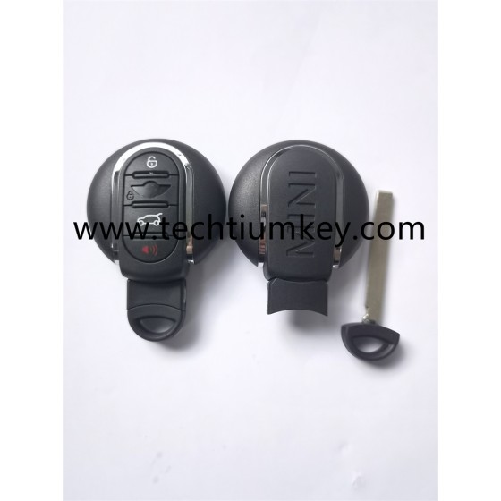 with words on back 4 button remote key shell for BMW Mini